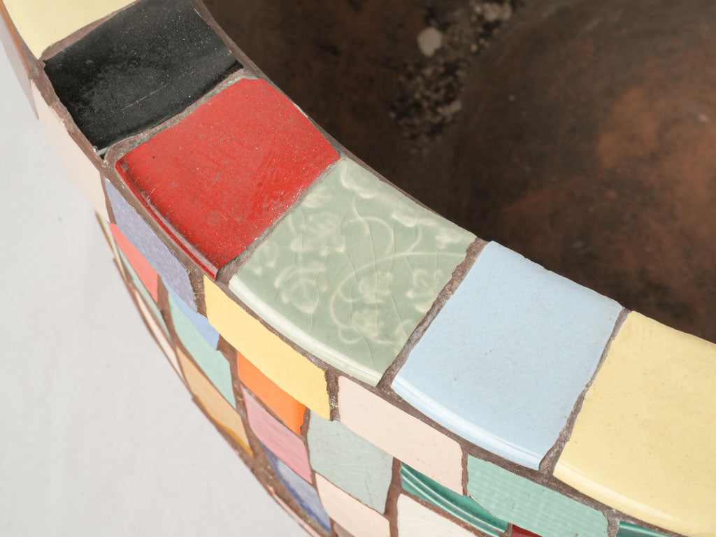 Mid-century folk art cachepot  