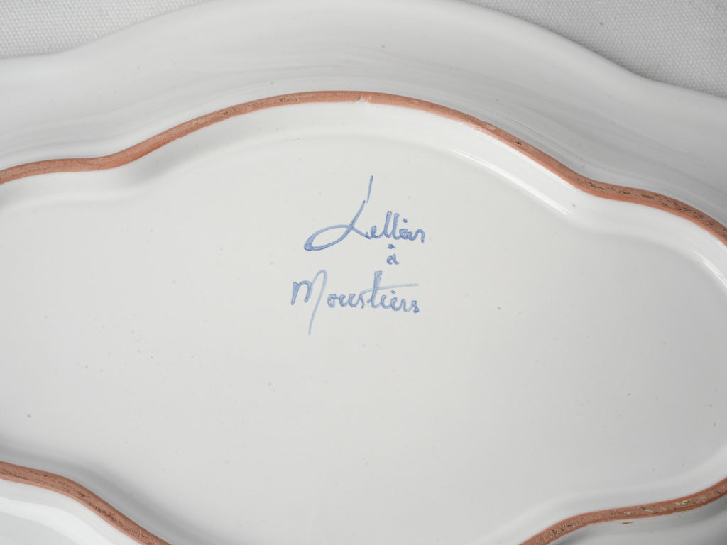 Timeless Moustiers faïence platter