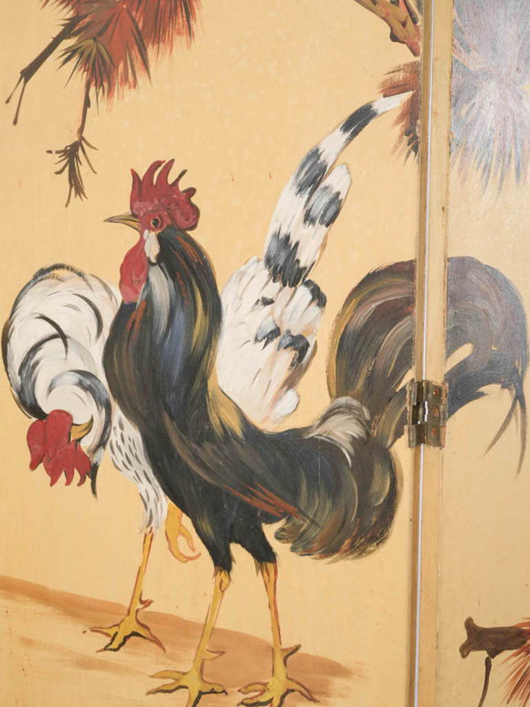 East Asian-inspired painted divider  