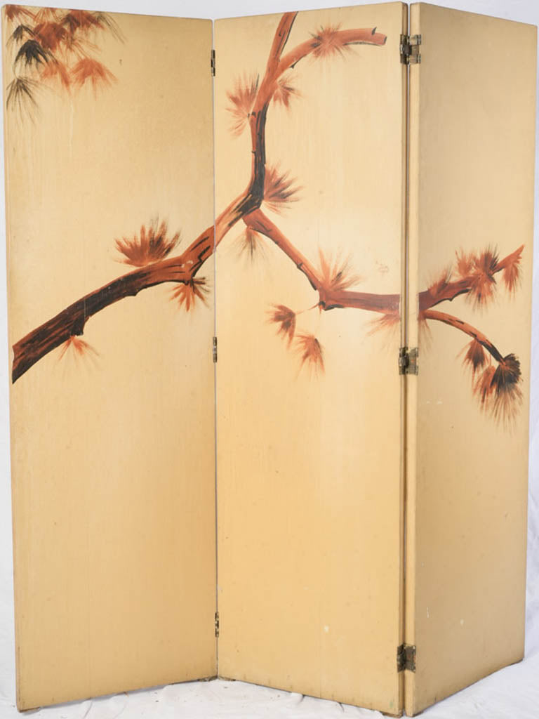 Russet accent vintage room divider  