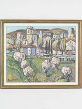 Vibrant vintage landscape painting Cagninacci