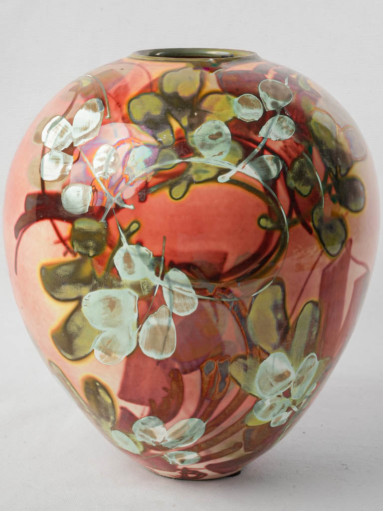 Expressive fauvist ceramic vase