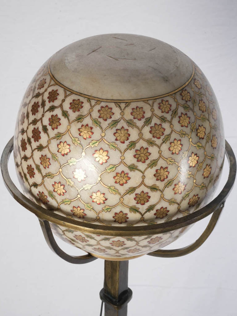 Minimal iron armature torchère lamps  