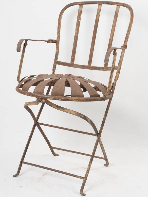 Napoleon III folding garden chair - daisy seat
