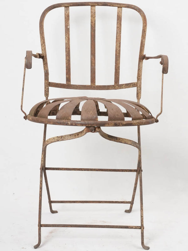 Napoleon III folding garden chair - daisy seat