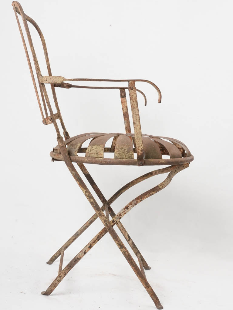 Napoleon III folding garden chair - daisy seat