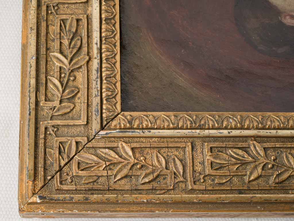 Aged historical painting antique style