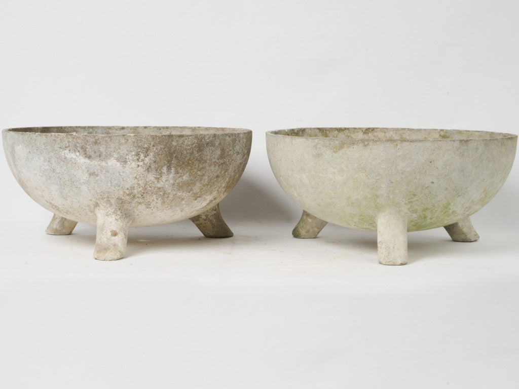 Vintage, Asbestos-FREE Demi-Cauldron Planter