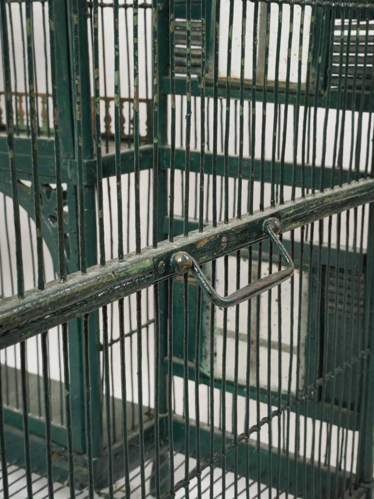 Antique gilt pierced balustrade aviary
