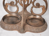 Napoleon III coat rack w/ mirror - cast iron 83¾"