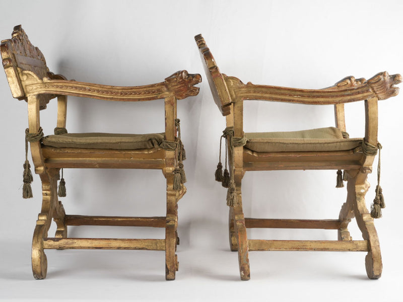 Exquisite early 19th-century Italian armchairs