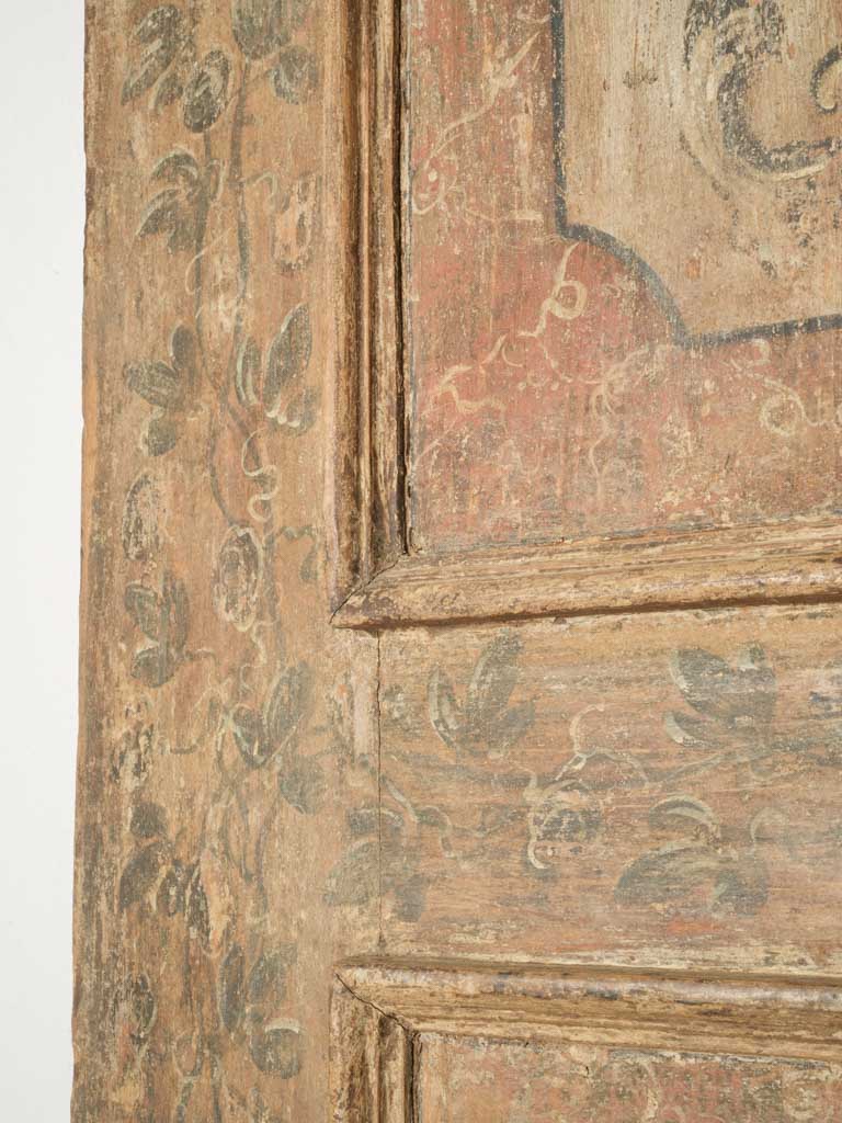 Poetic patina wooden door panel