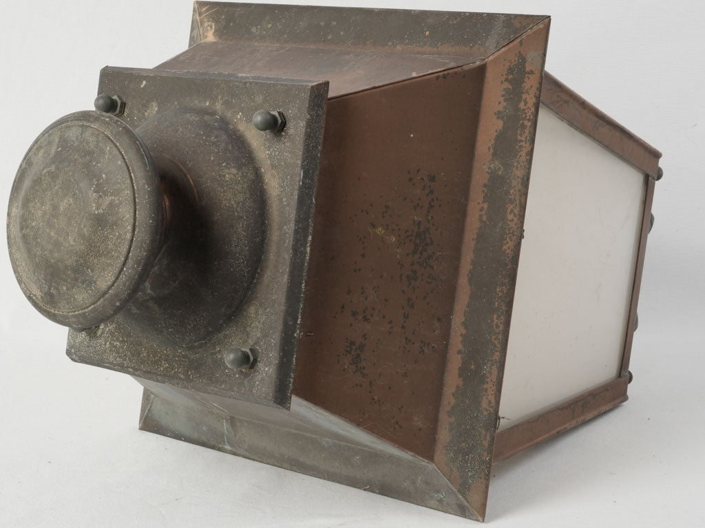 Classic patina copper outdoor lantern