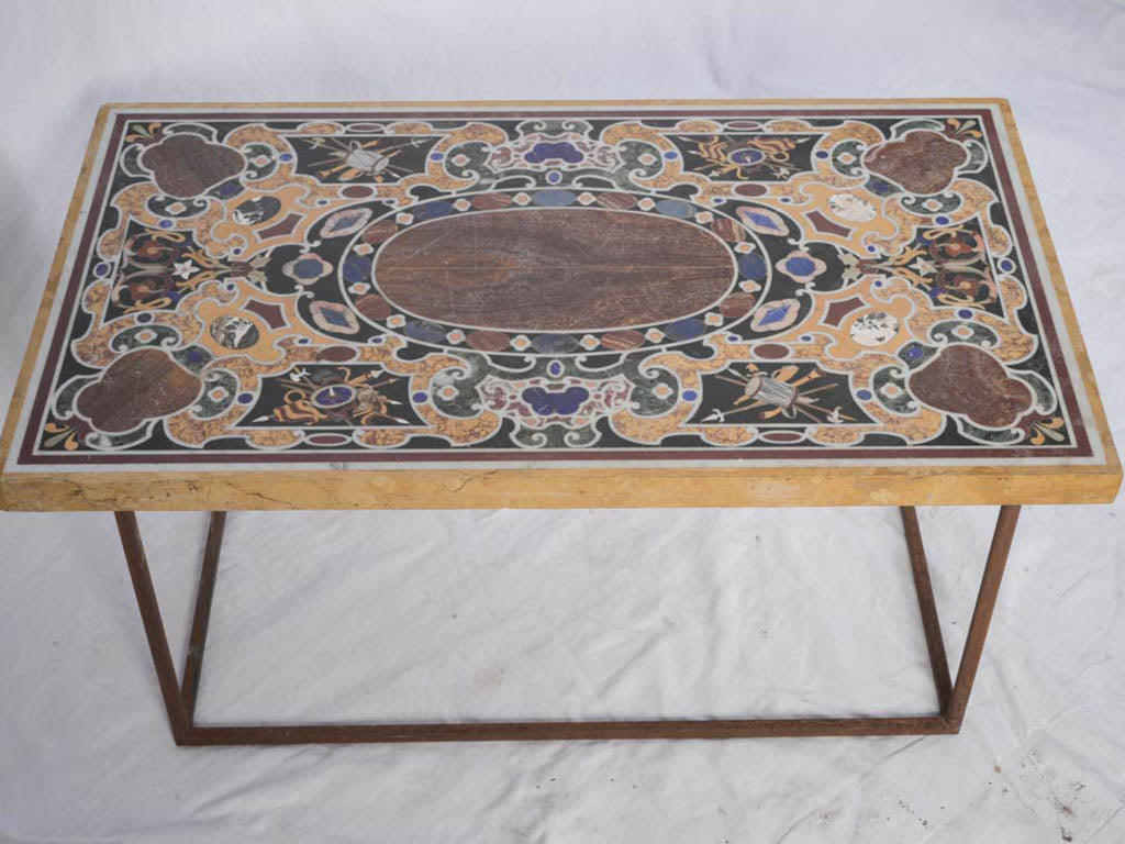 Timeless antique mosaic coffee table