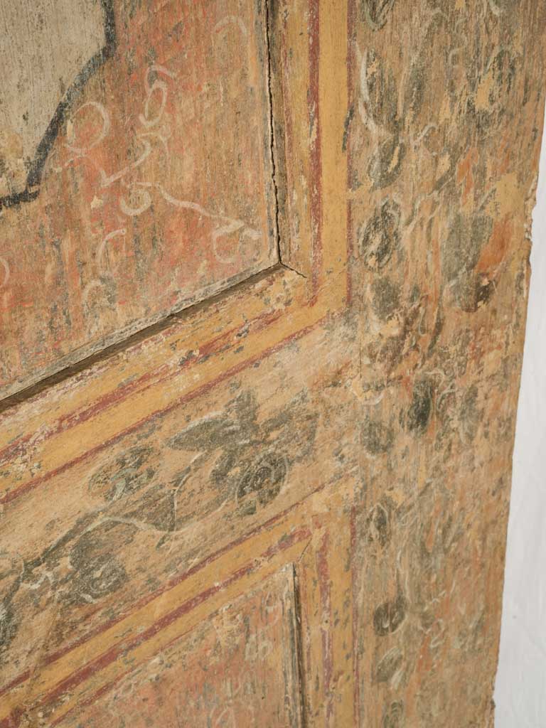 Historic umber interior door panel