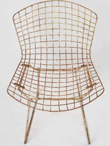 Mid-century Bertoia metal chairs