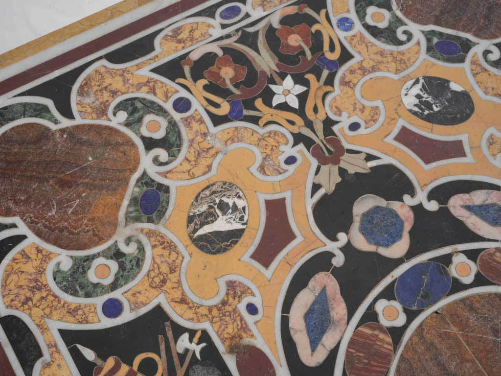 Decorative Medici-style oval table