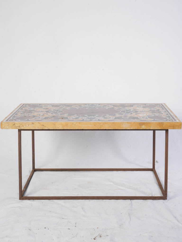 Artistic rich cartouche print table