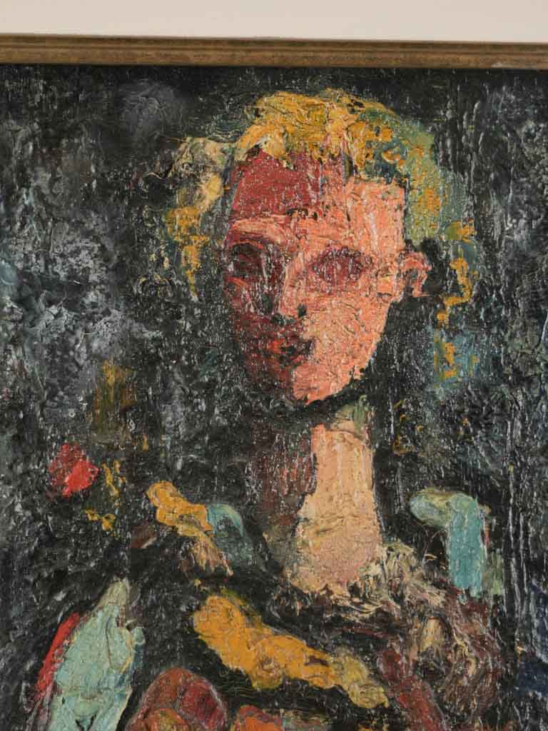 Textured abstract style painting