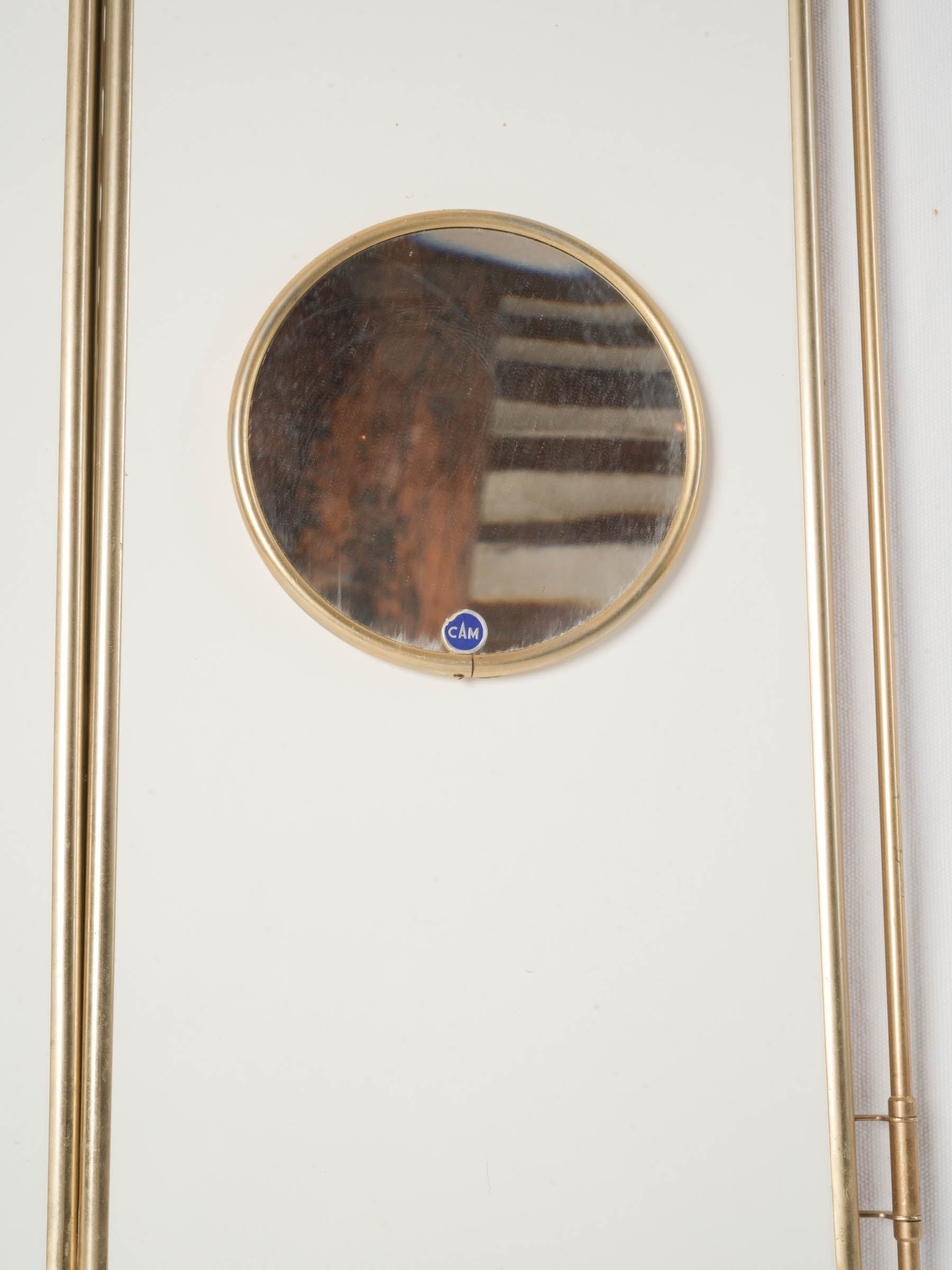 French Brass Triptych Bathroom Mirror 26" x 41¼"