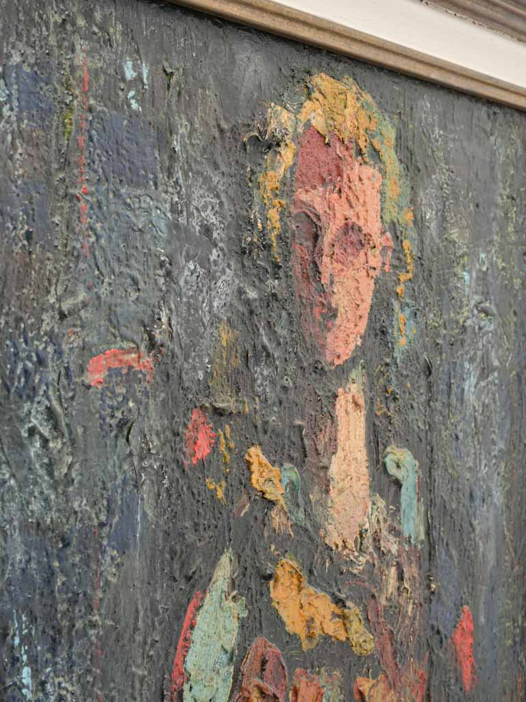 Expressive vintage artistic canvas