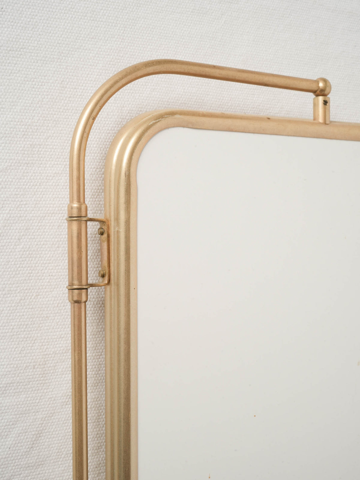 French Brass Triptych Bathroom Mirror 26" x 41¼"