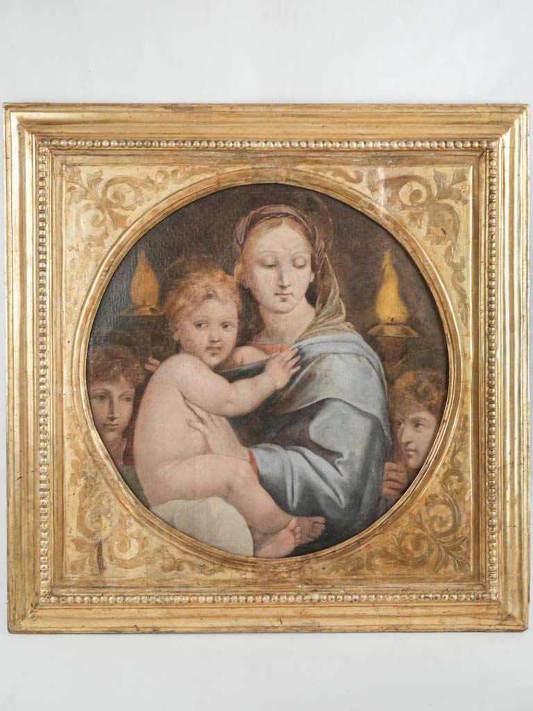 Antique 19th-century oil painting