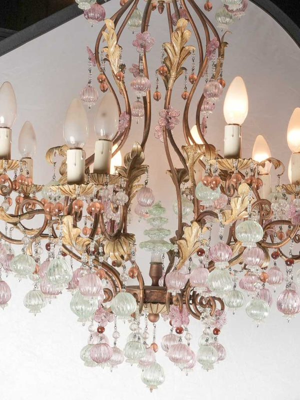 Antique pink bauble ceiling lighting