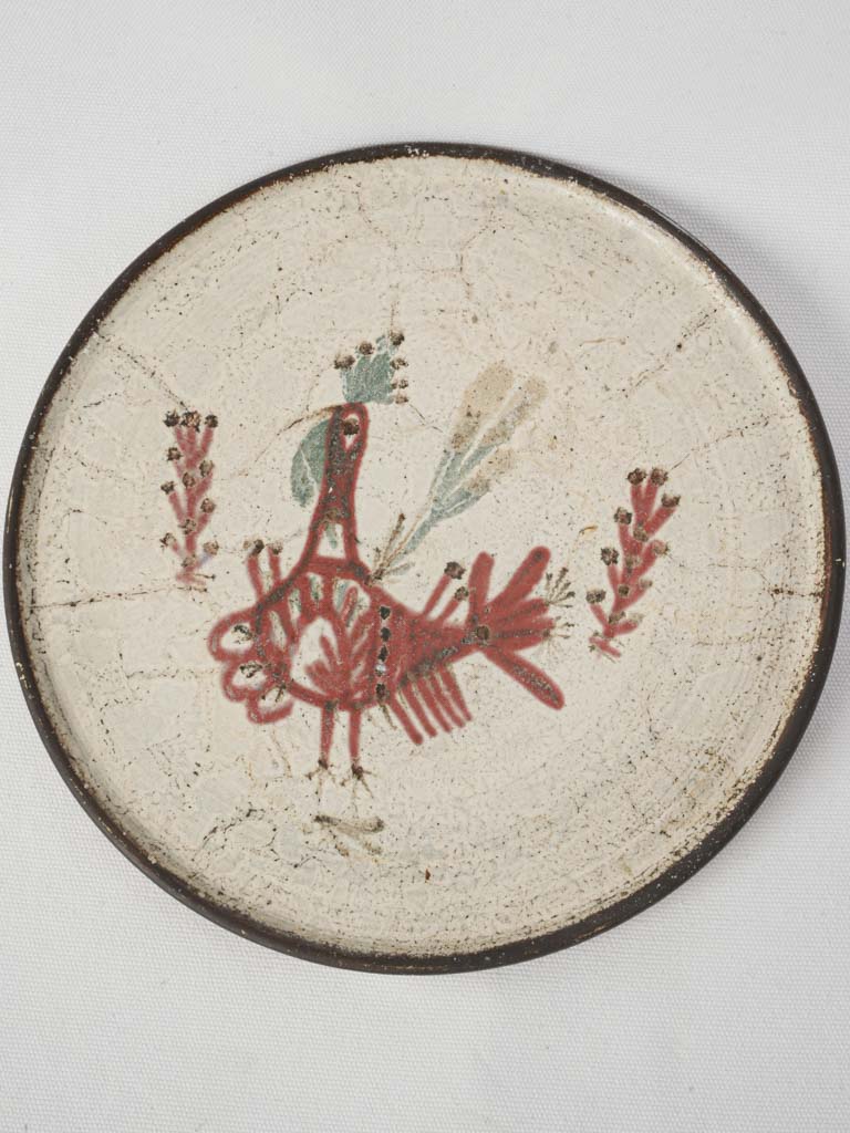 Vintage French ceramic decorative plate