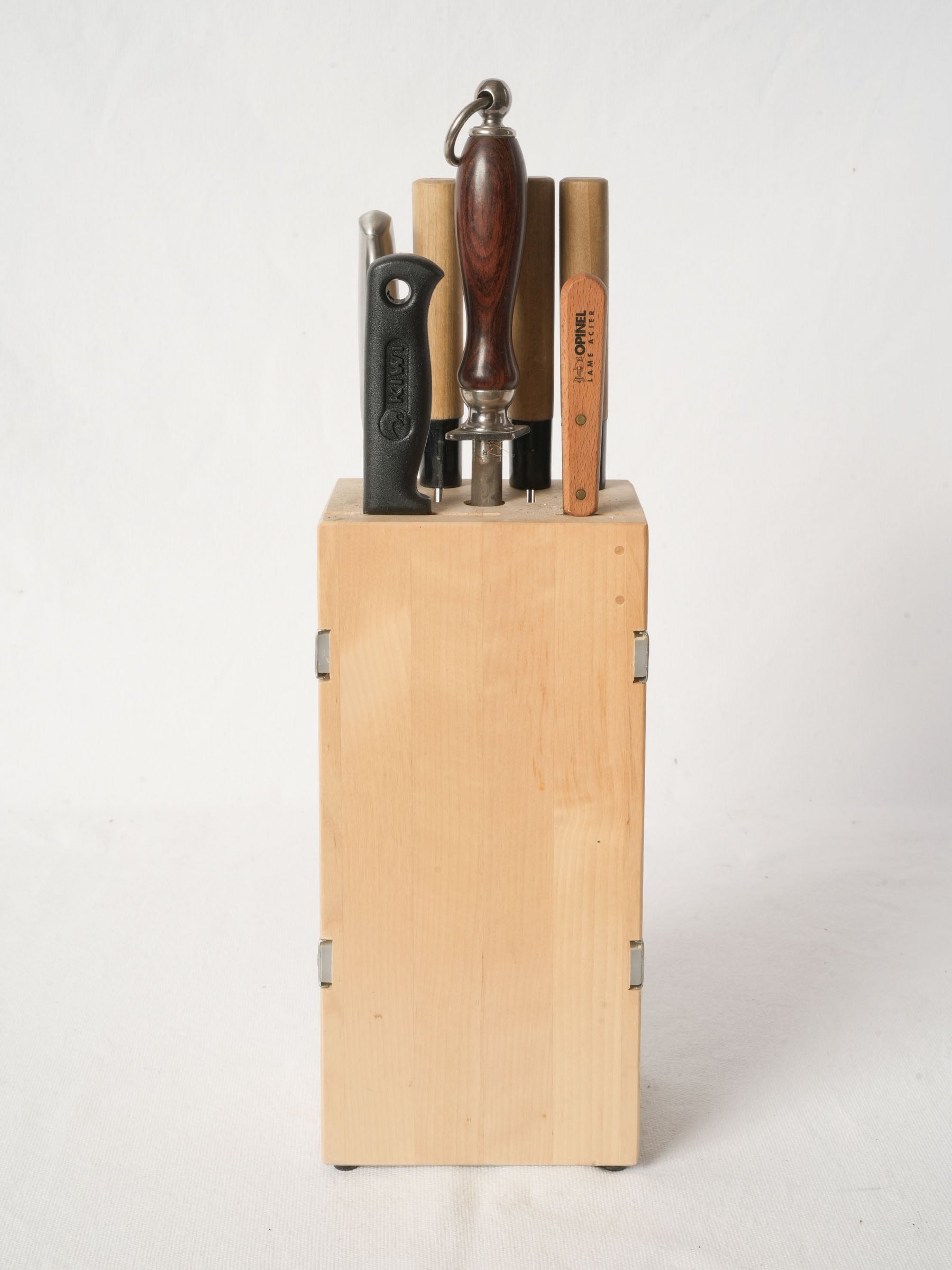 French Knife Set in a Wooden Block from Patricia Wells’s Cooking School - Set 2