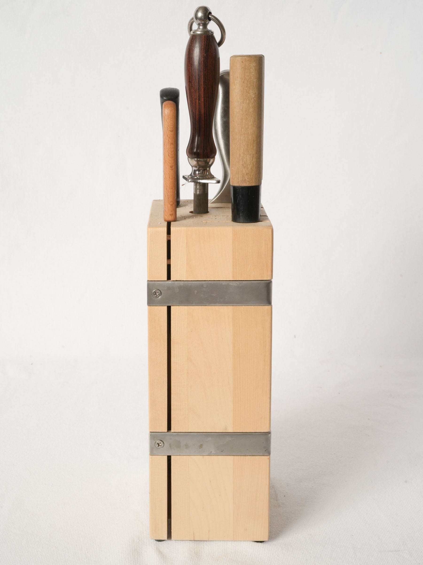 French Knife Set in a Wooden Block from Patricia Wells’s Cooking School - Set 2