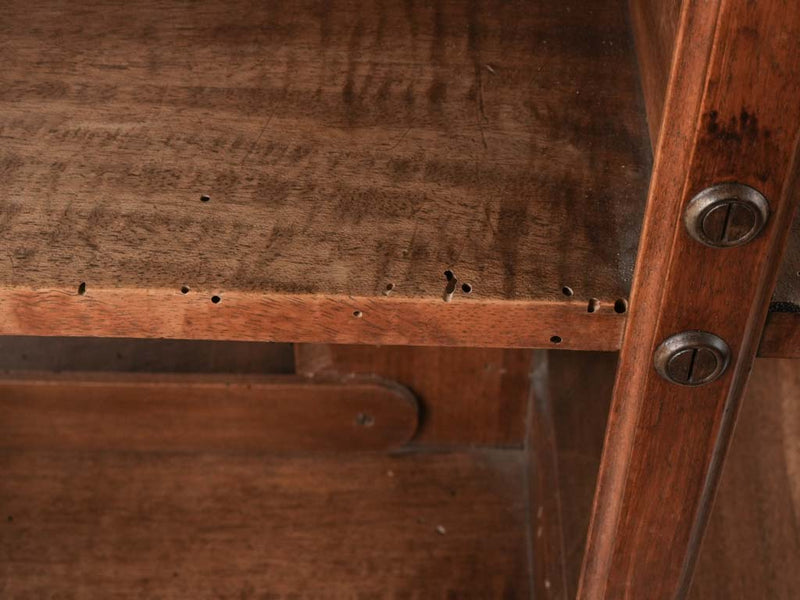 Aged branded Terquem Paris bookshelf