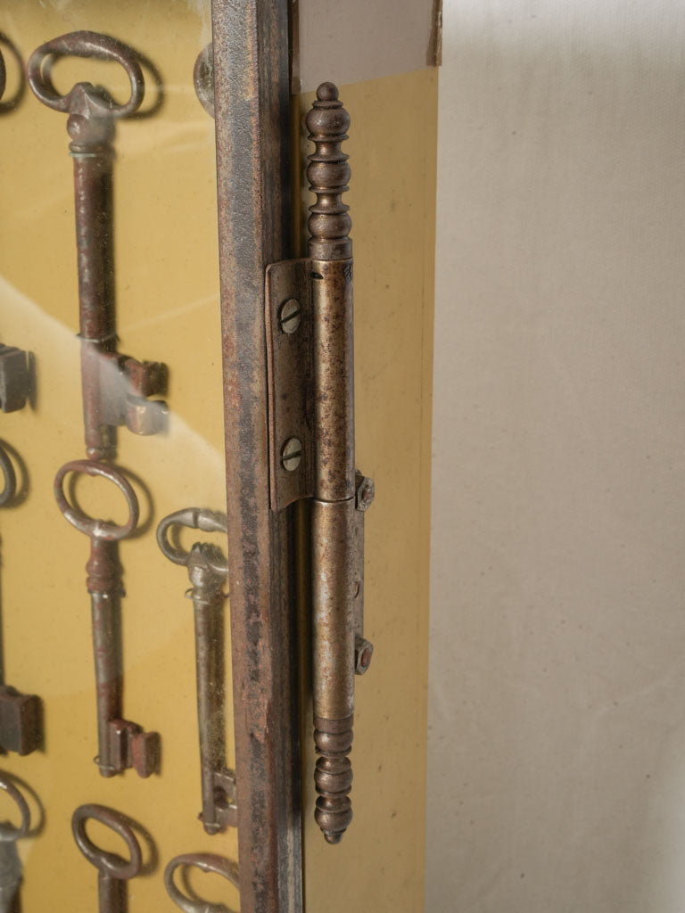 Substantial Key Collection Display Case - approx. 95 keys - 47¼" x 31½"