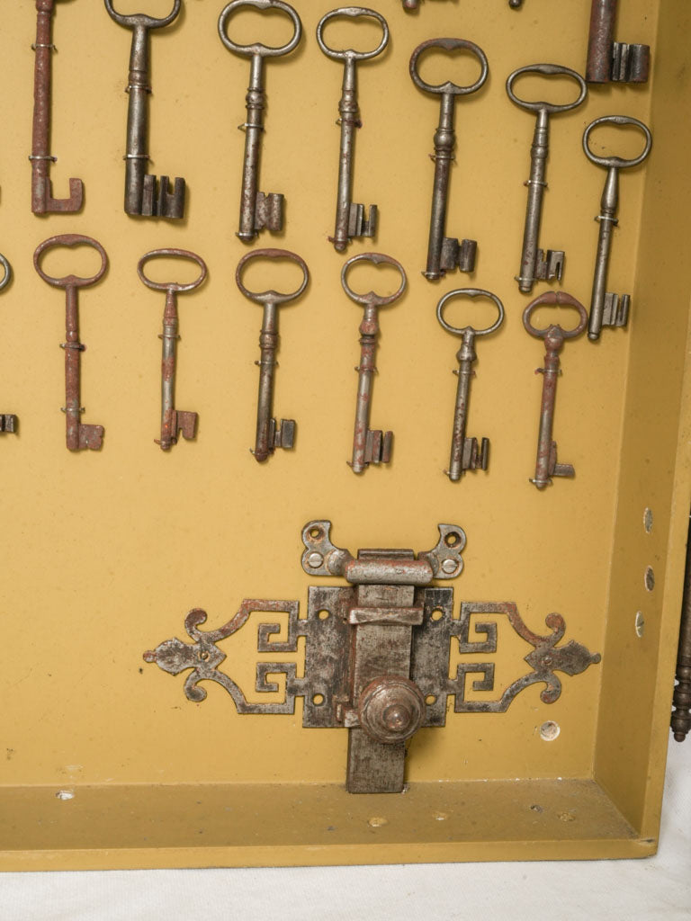 Substantial Key Collection Display Case - approx. 95 keys - 47¼" x 31½"