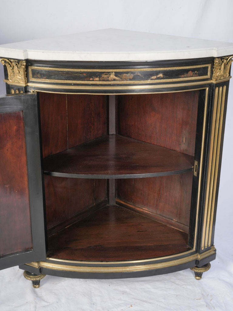 Precious gilded decorative cabinets