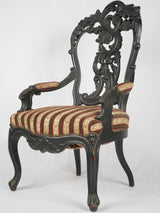 Timeless lacquered wood armchair allure