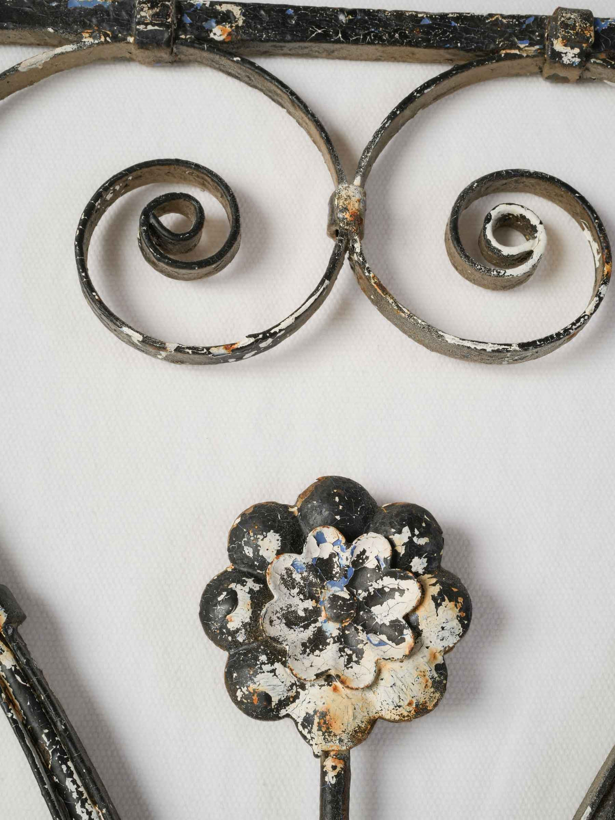 Early 20th-Century Decorative Wrought-Iron Panel - 41" x  28¾"