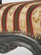 Ornamental walnut Napoleon III armchair