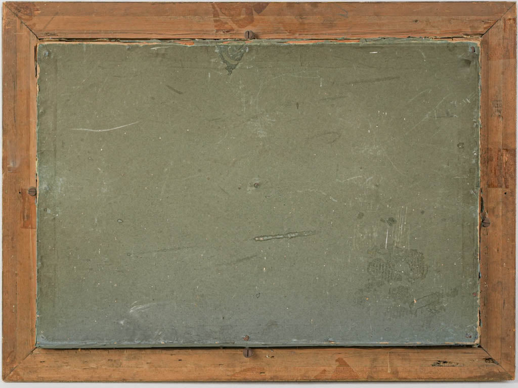 Authentic 19th-century framed pastel