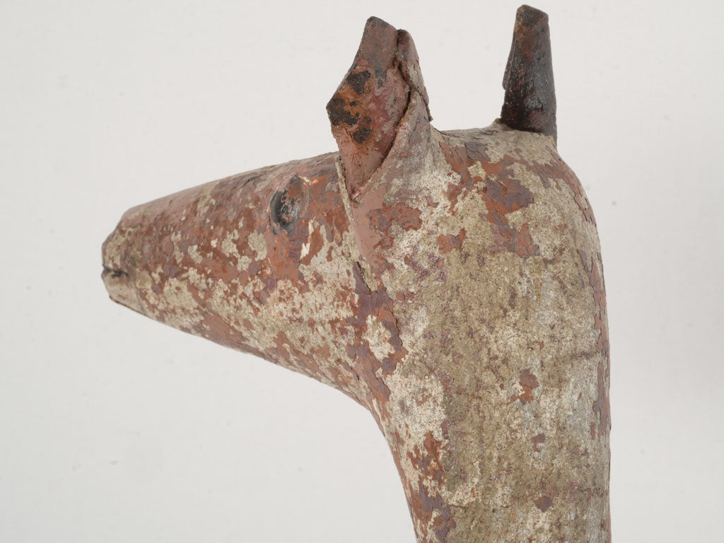 Charming weathered naïve garden sculpture