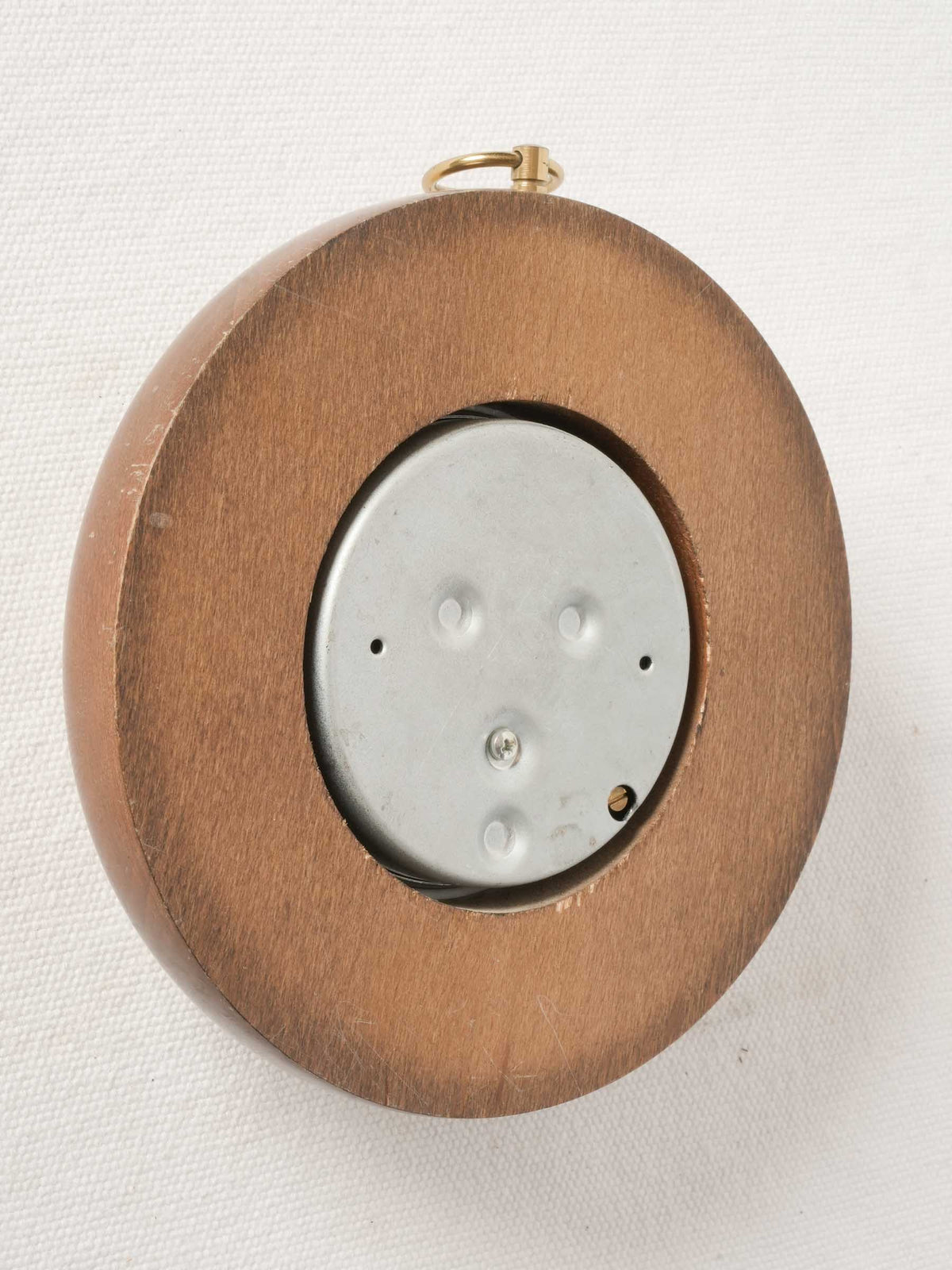 Antique French Chestnut Barometer by Panchet à Paris 6¾"
