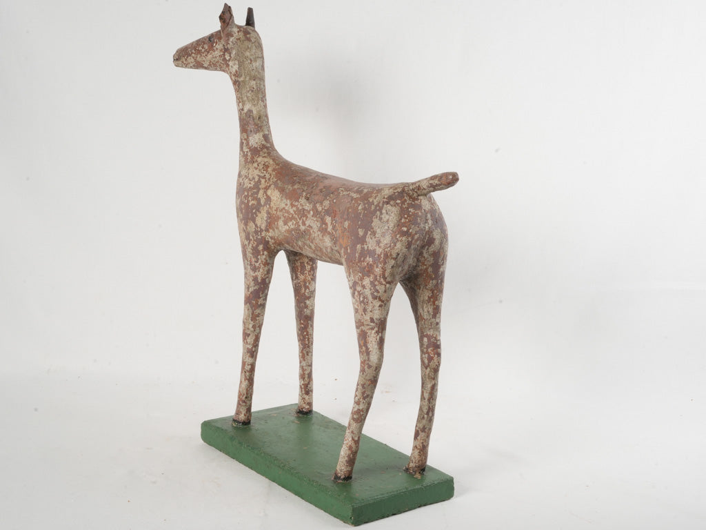 Aged rustic French deer accent