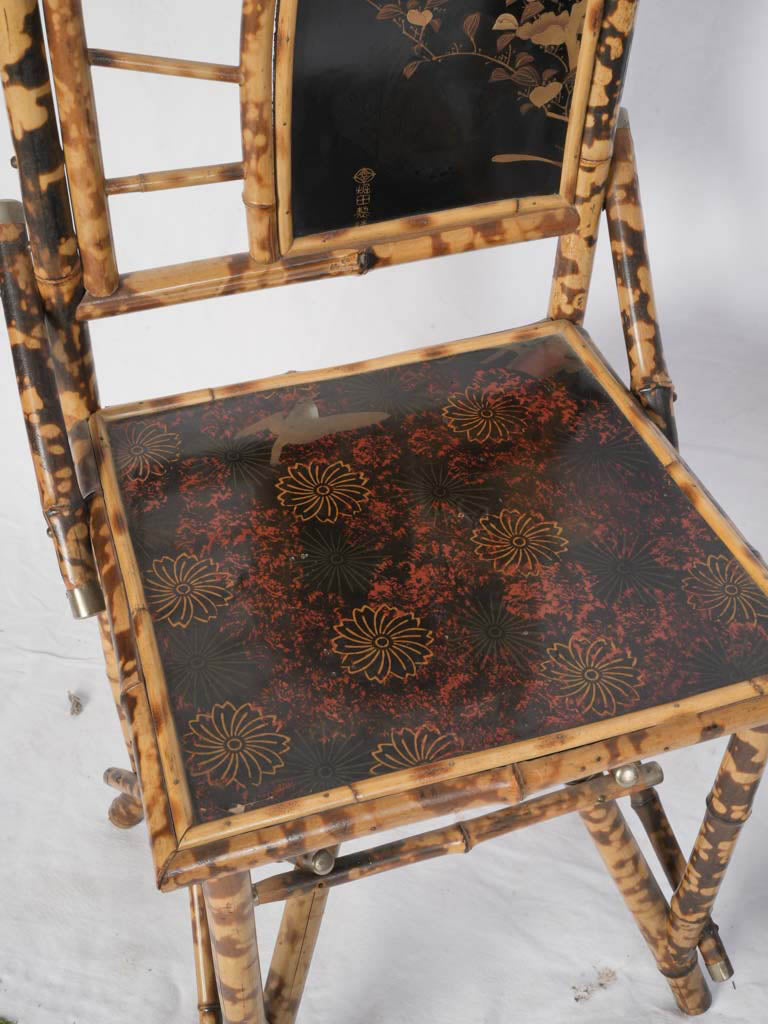 Handcrafted lacquered side table