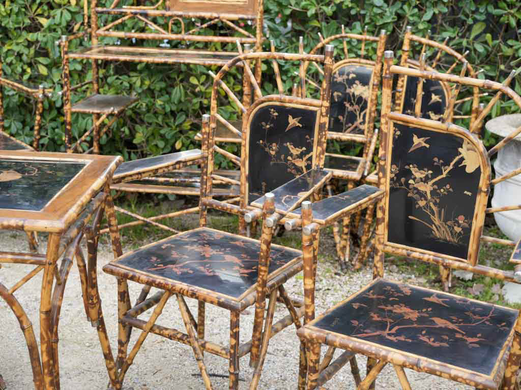 Collector's novelty bamboo chairs