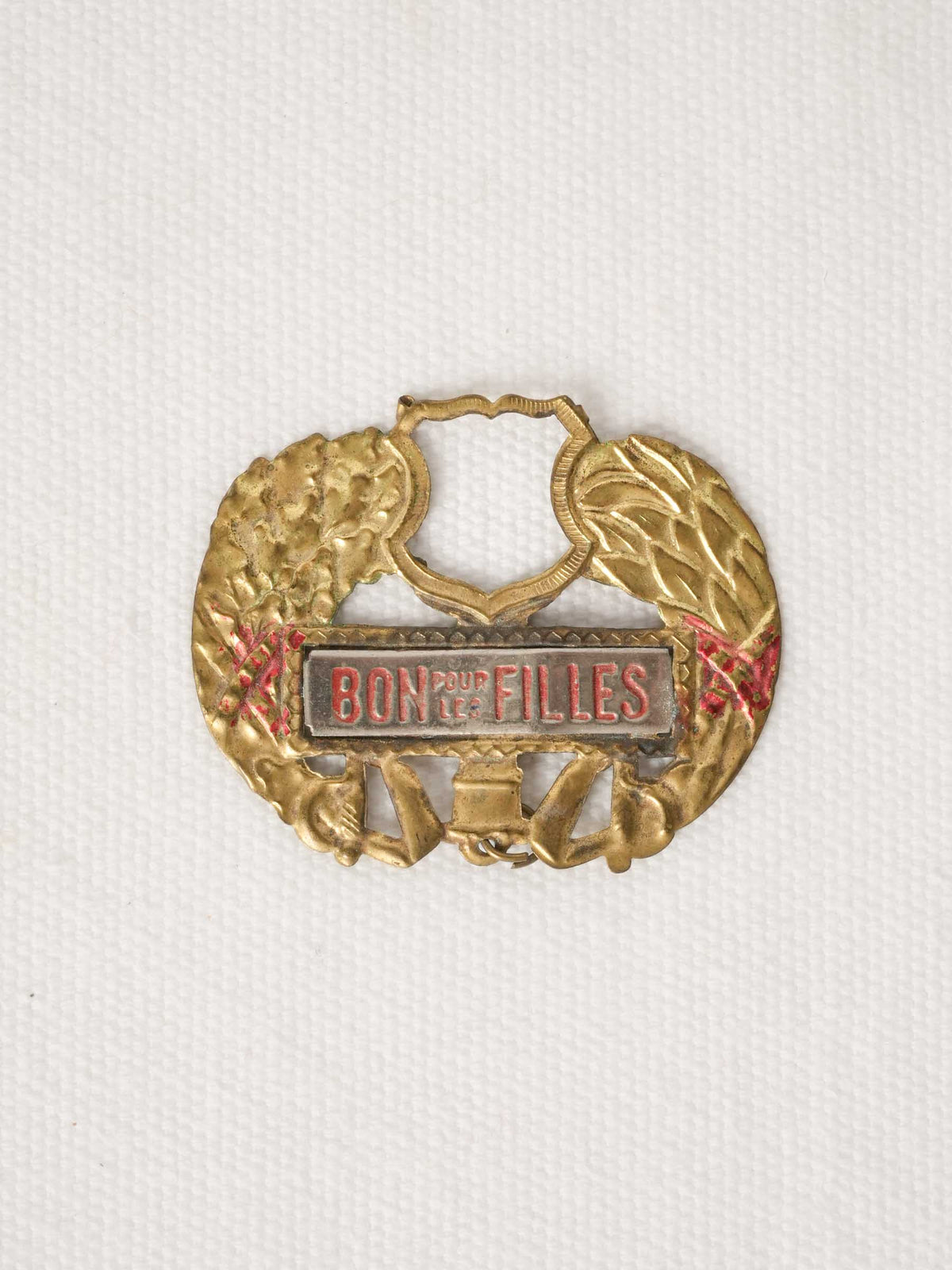 Early 20th Century French Gilt Conscription Badge