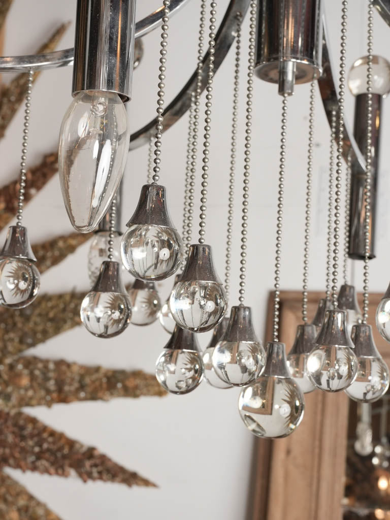 Elegant Sciolari bauble-decorated chandelier