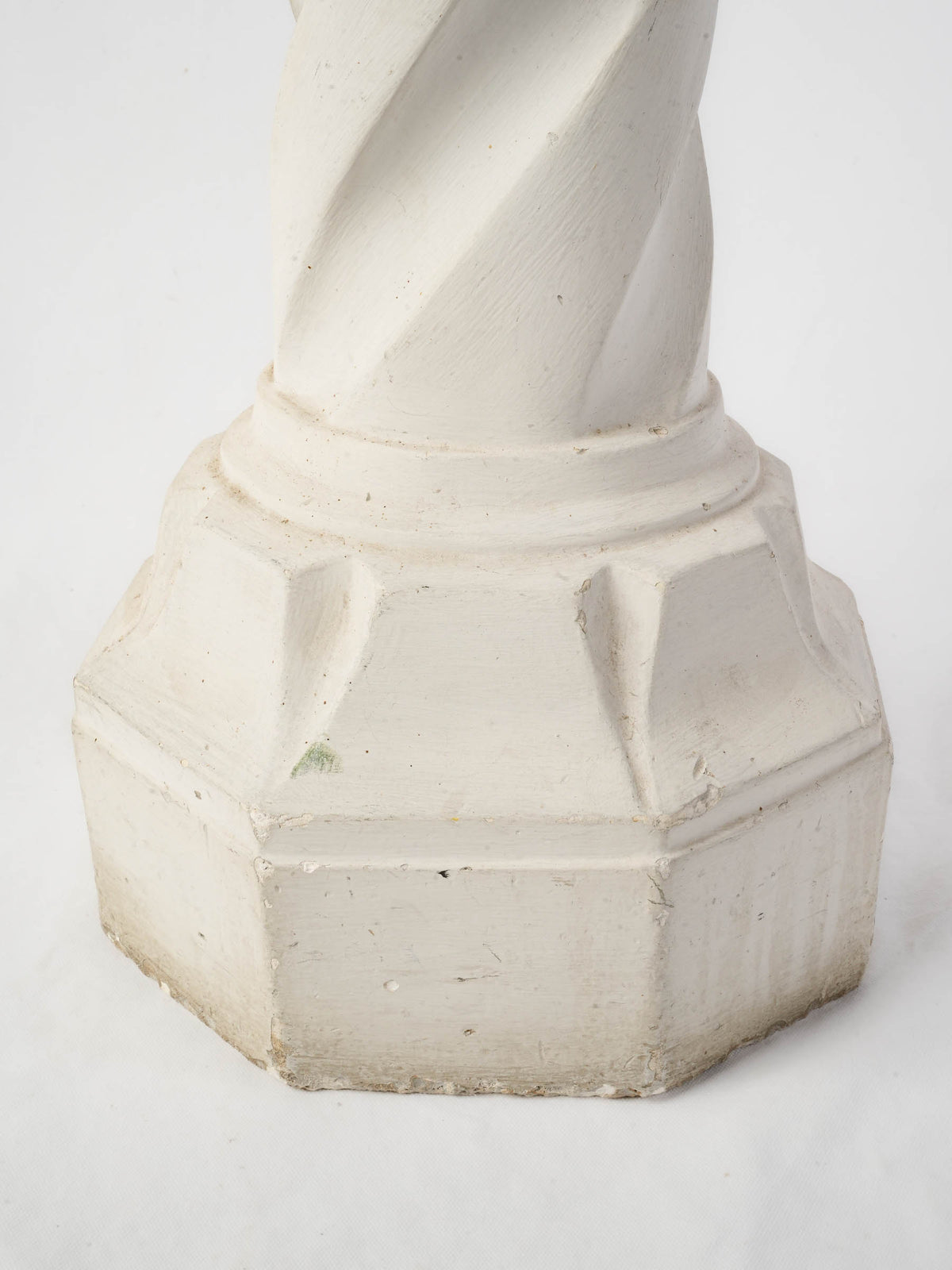 Mid-20th-Century Plaster Pedestal w/ Twisted Column - 46½"