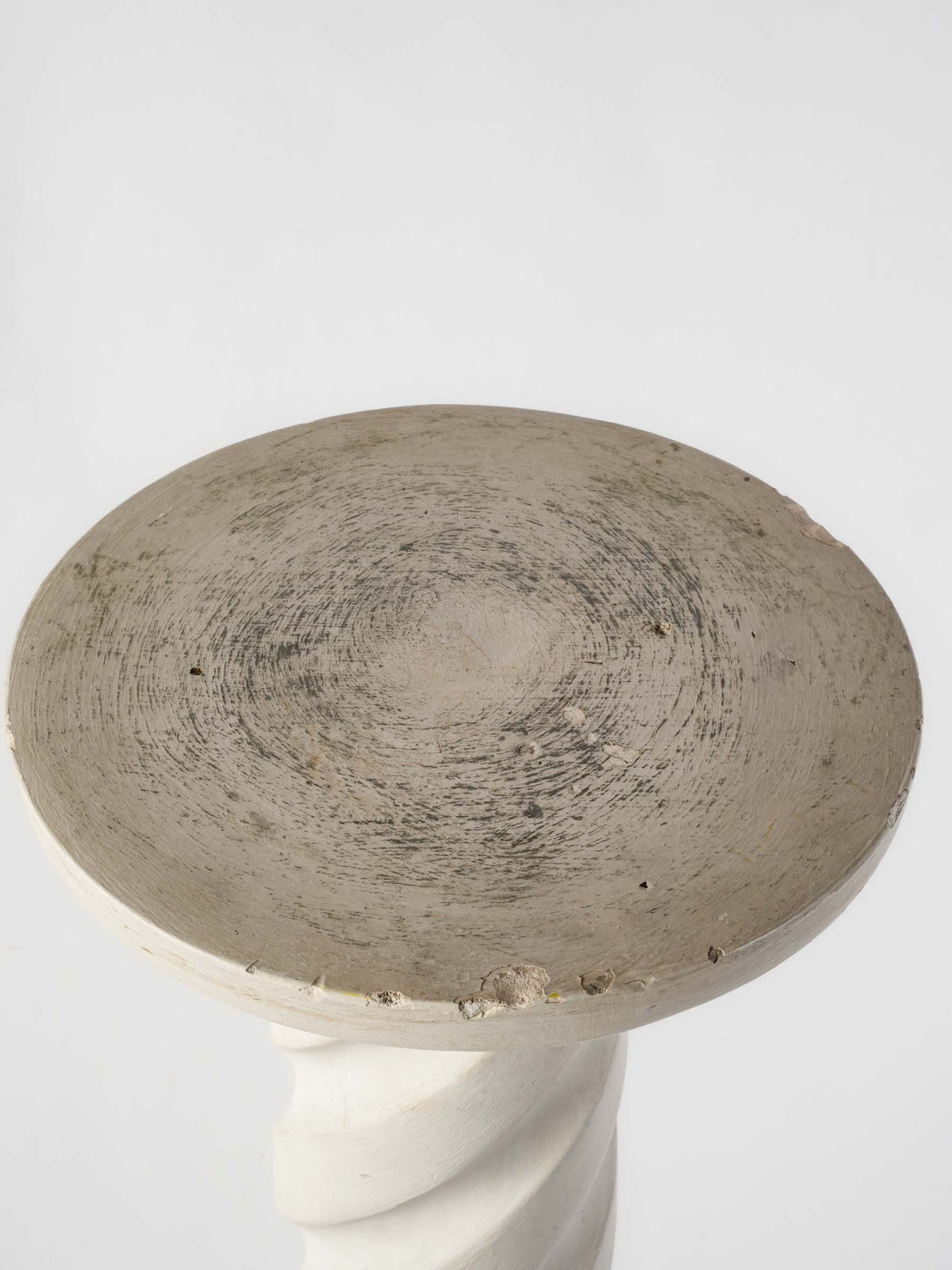 Mid-20th-Century Plaster Pedestal w/ Twisted Column - 46½"