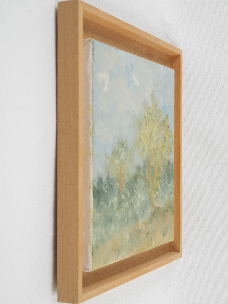 Contemporary landscape painting by Karibou - “Le Mistral” 14½" x 14½"