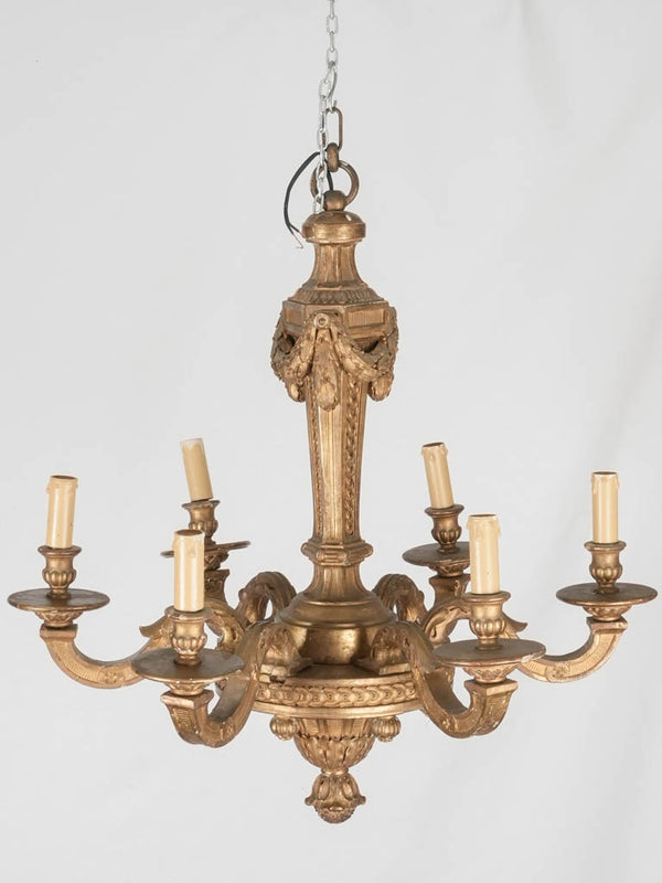 Nineteenth-Century French Gilded Chandelier